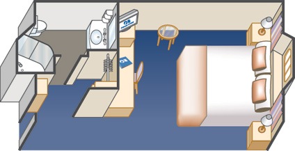 Oceanview Stateroom Diagram