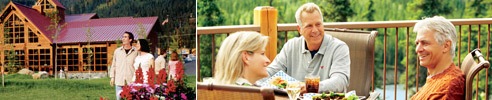Guests enjoying the Denali Princess Wilderness Lod Guests enjoying the Denali Princess Wilderness Lodge