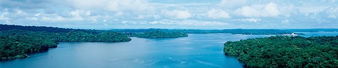 Looking Down the Panama Canal