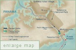 Map of Panama Canal