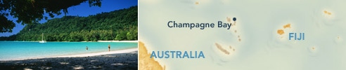 Champagne Bay, Vanuatu : Ports of Hawaii, Tahiti & South Pacific