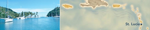 St. Lucia : Ports of Caribbean