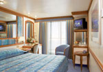 Diamond Princess : Oceanview Double with Balcony