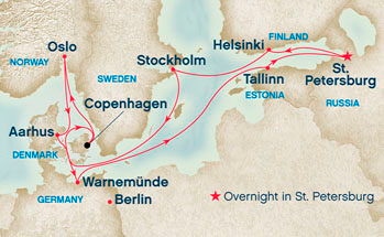 princess scandinavia cruises russia cruise royal itinerary 2209 brand
