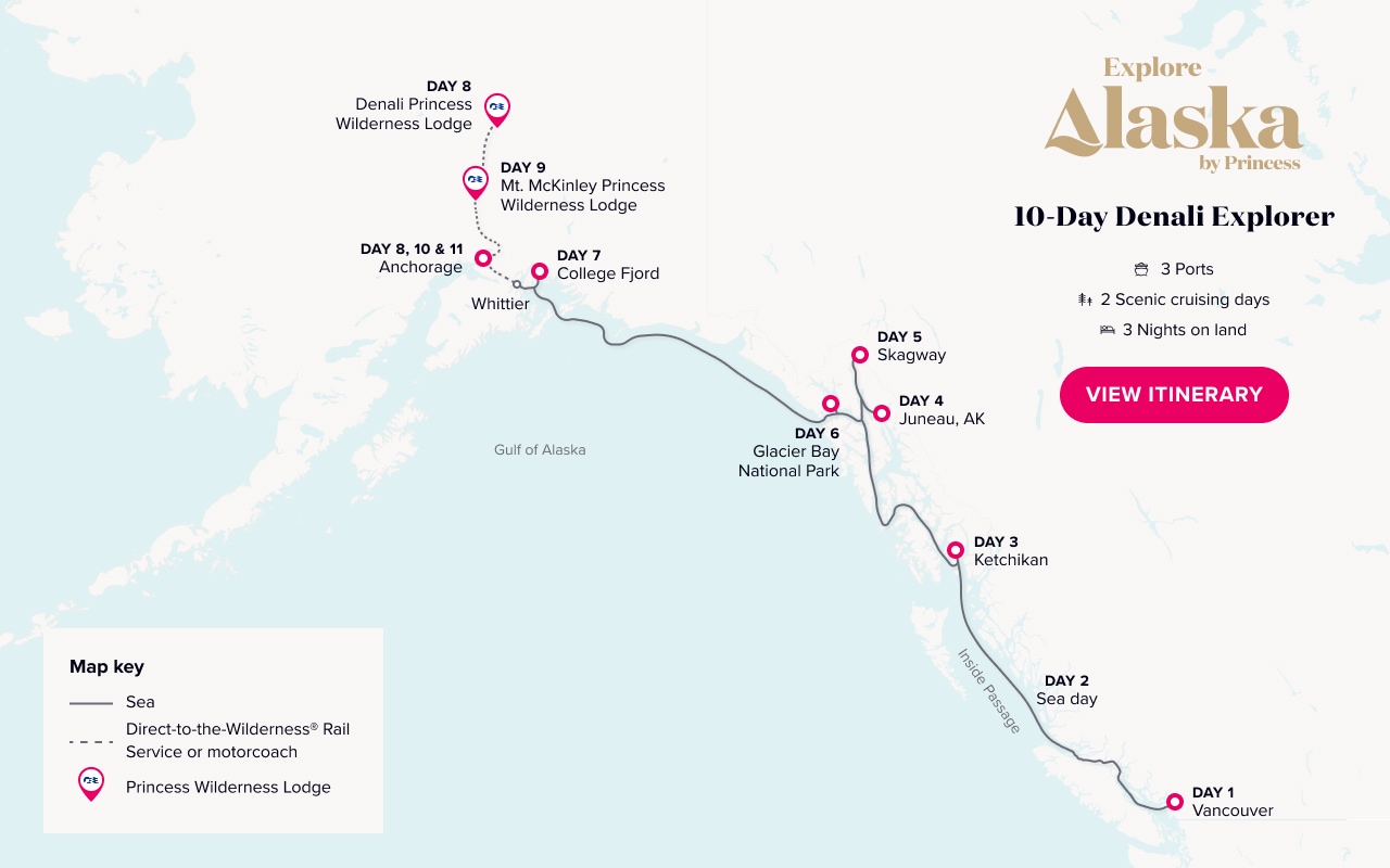 Alaska Cruise Map