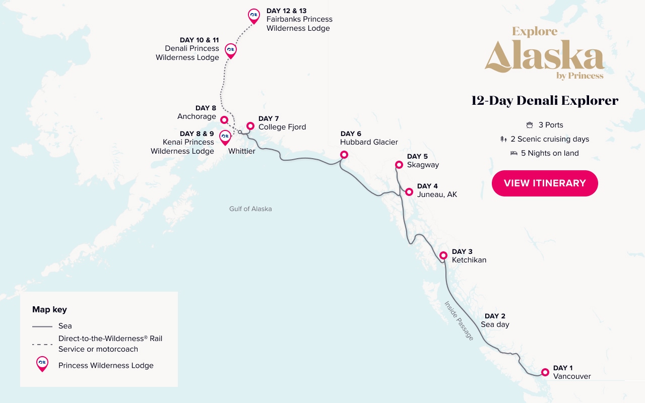 Alaska Cruise Map