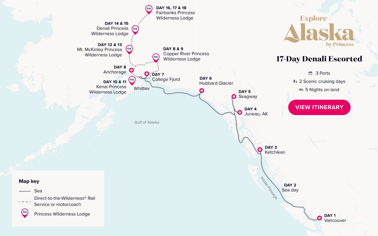 Alaska Cruise Map