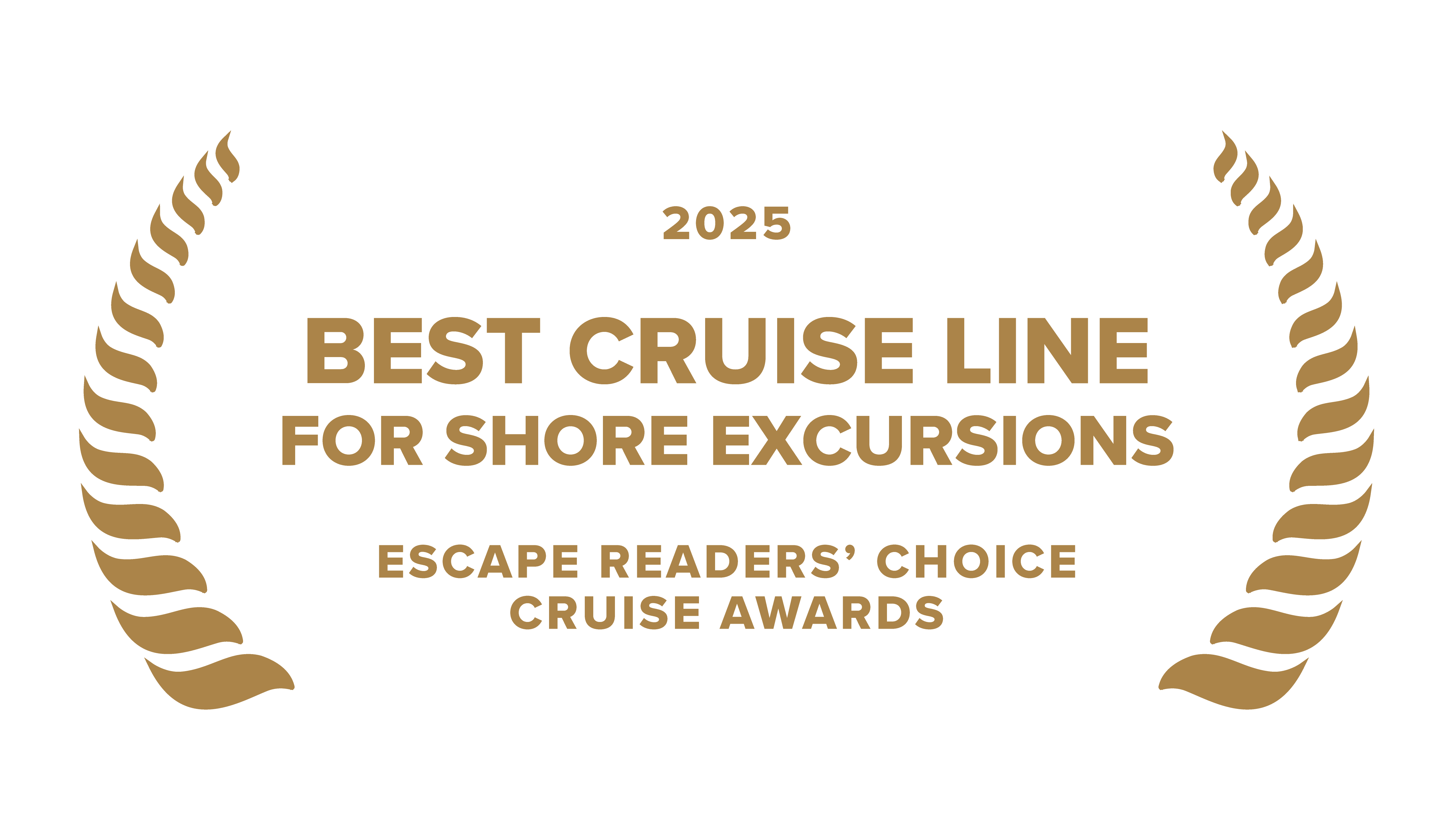 2025 Best Cruise Line for Shore Excursions Escape Readers' Choice Cruise Awards