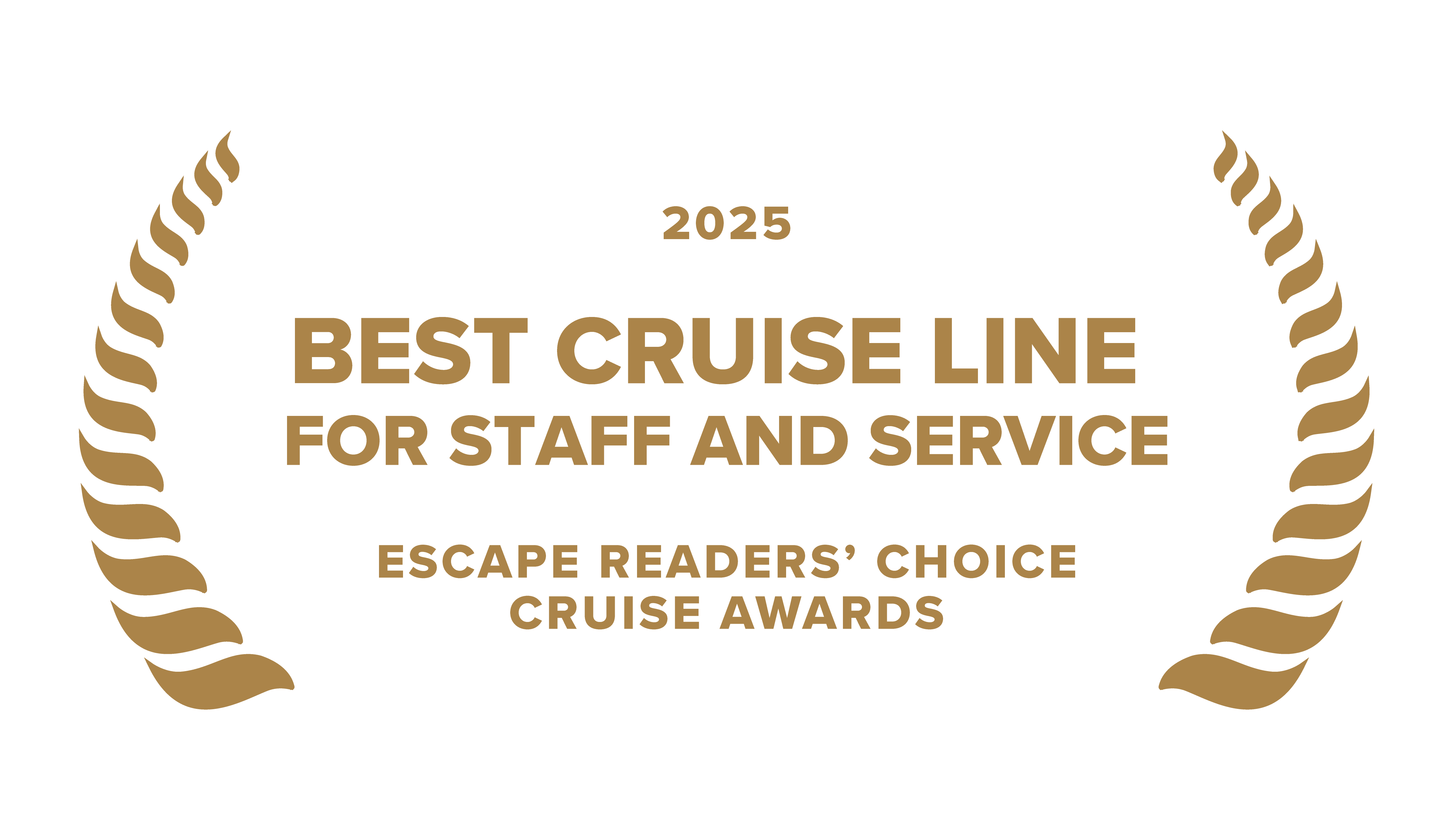 2025 Best Cruise Line for Staff and Service Escape Readers' Choice Cruise Awards