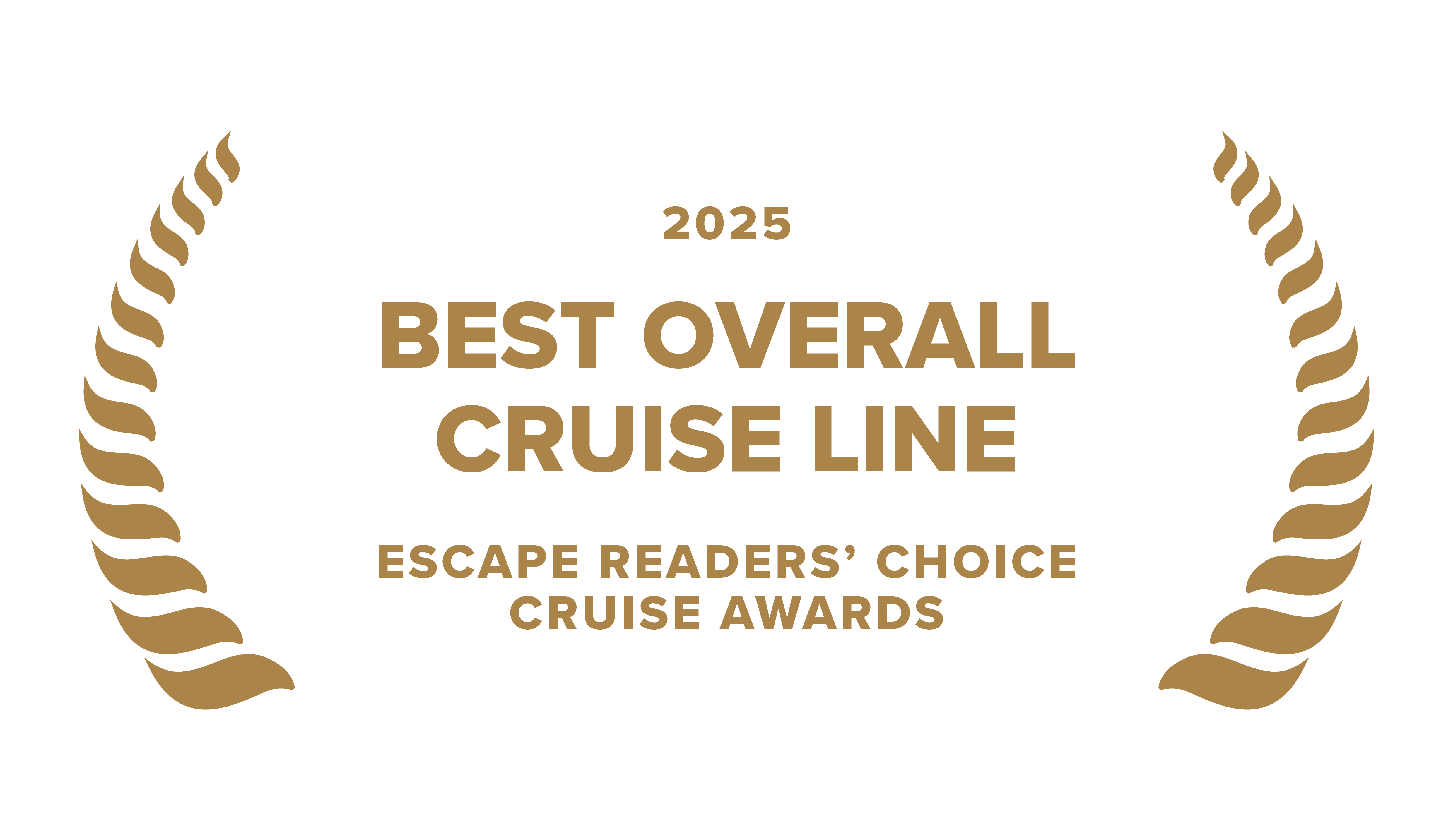 2025 Best Overakk Cruise Line Escape Readers' Choice Cruise Awards
