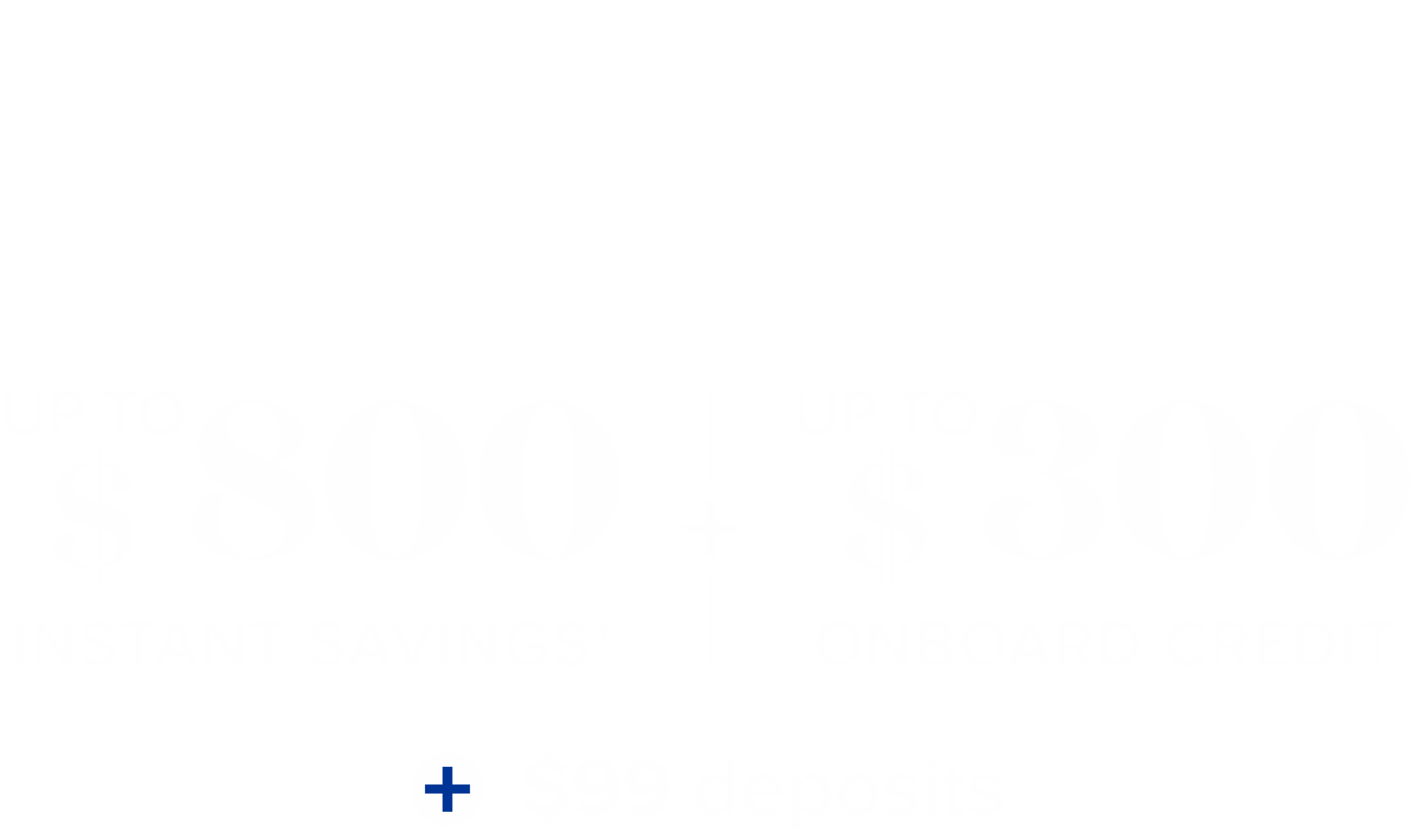 insider deals - up to $800 instant savings + up to $300 onboard credit + $99 deposits