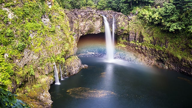 waterfall in Hilo Hawaii