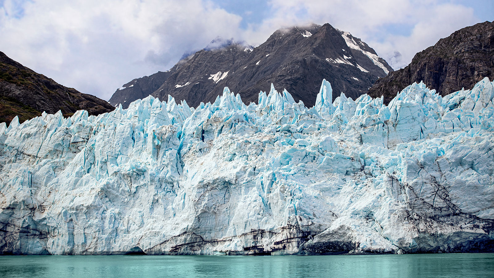 Beautiful glaciers at glacier bay Alaska