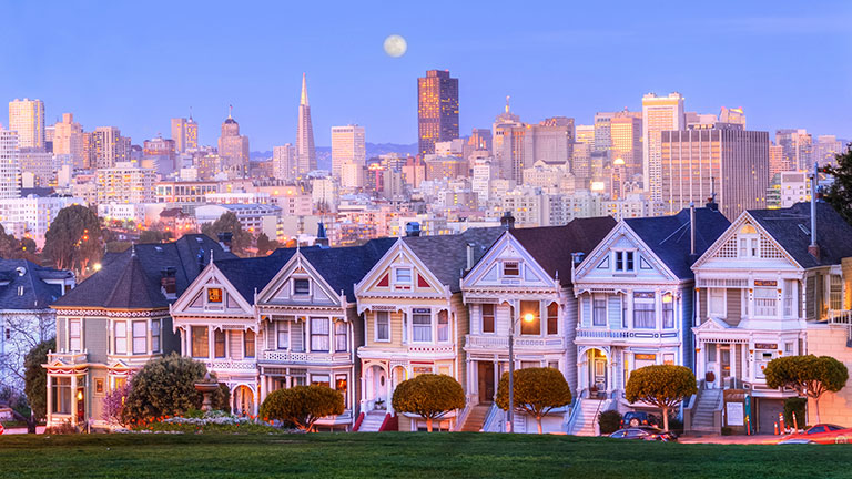 Residential houses in the San Francisco Bay Area