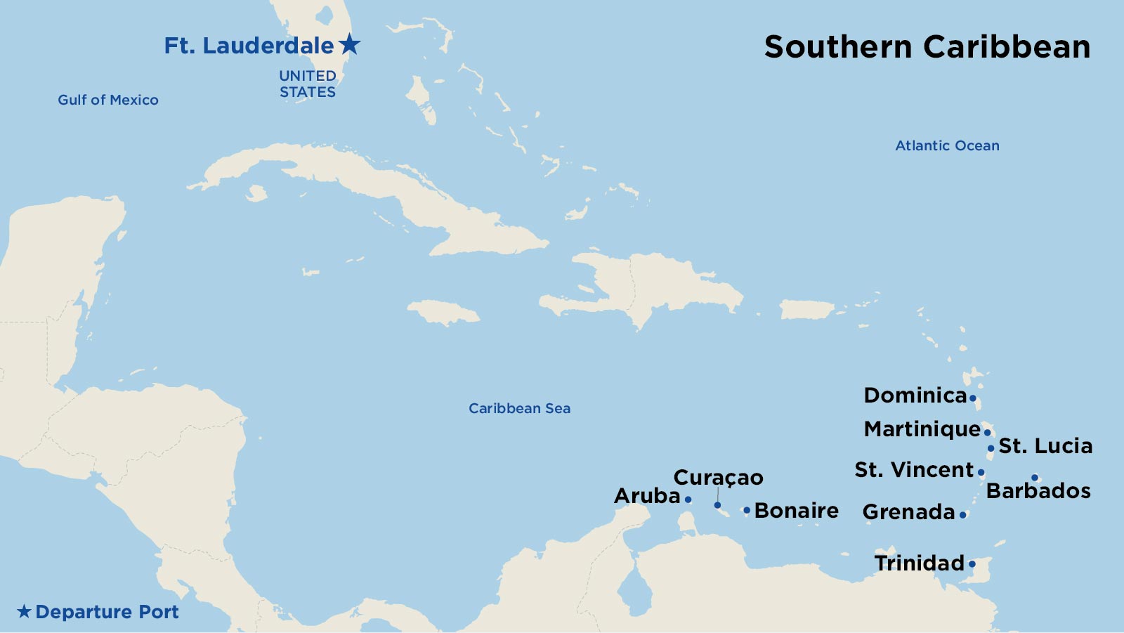 southern caribbean cruise islands