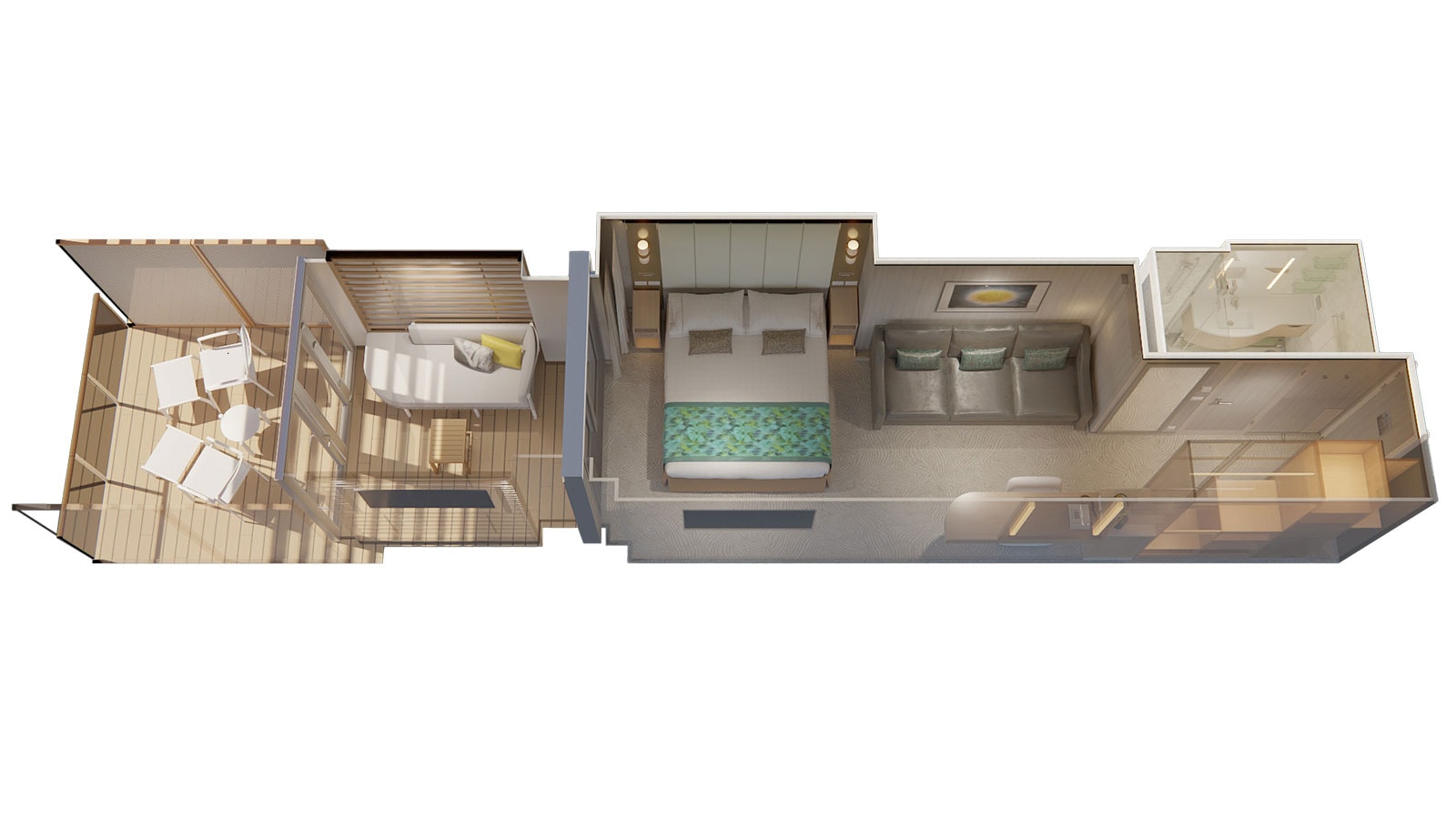 cabana mini-suite diagram