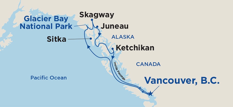 roundtrip cruises from vancouver bc