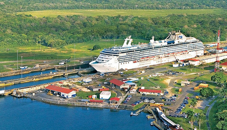 princess cruise panama canal route