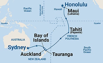 hawaii to tahiti cruise 2023
