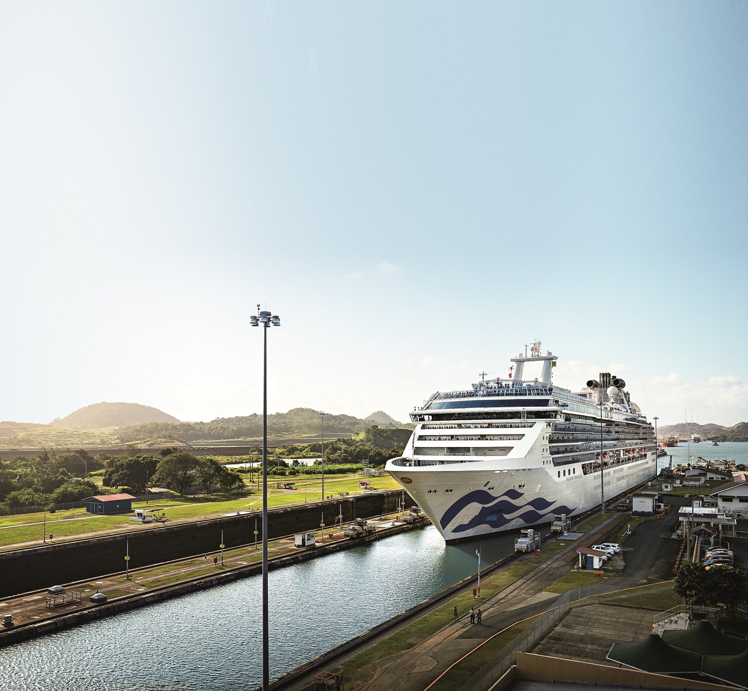 cruise ships panama canal low water