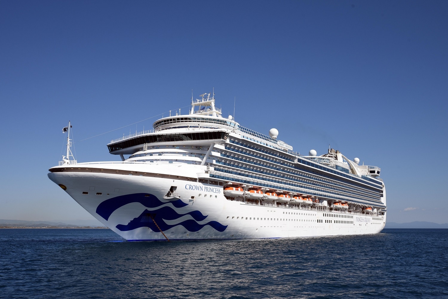 cruise line with crown logo