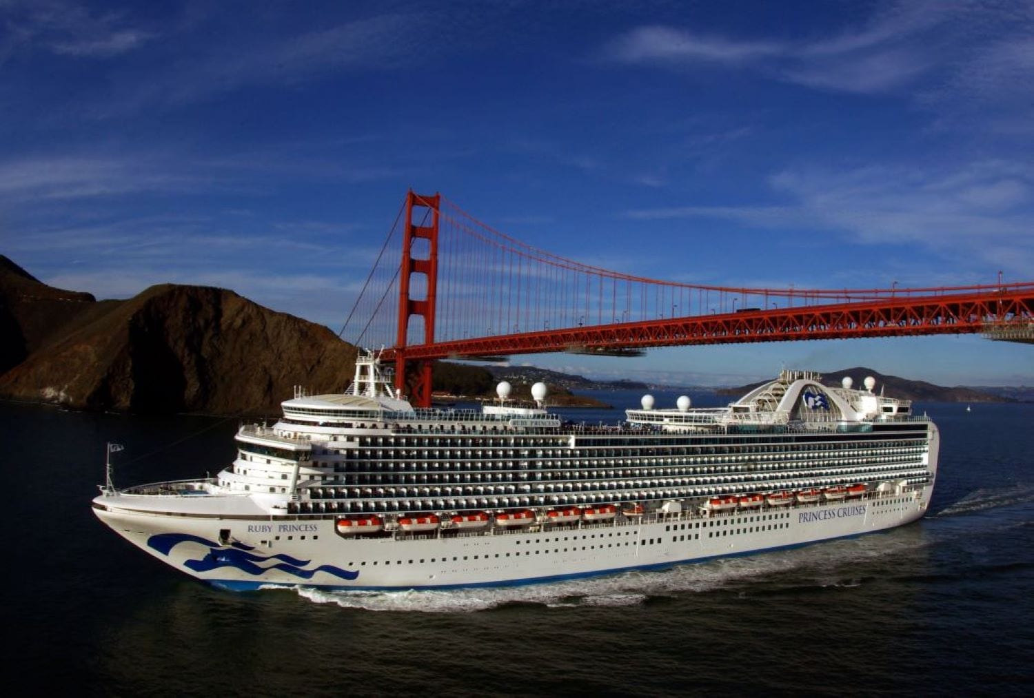 Hometown Cruise Ship Ruby Princess Debuts at Port of San Francisco for