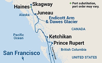 Inside Passage (Roundtrip San Francisco)
